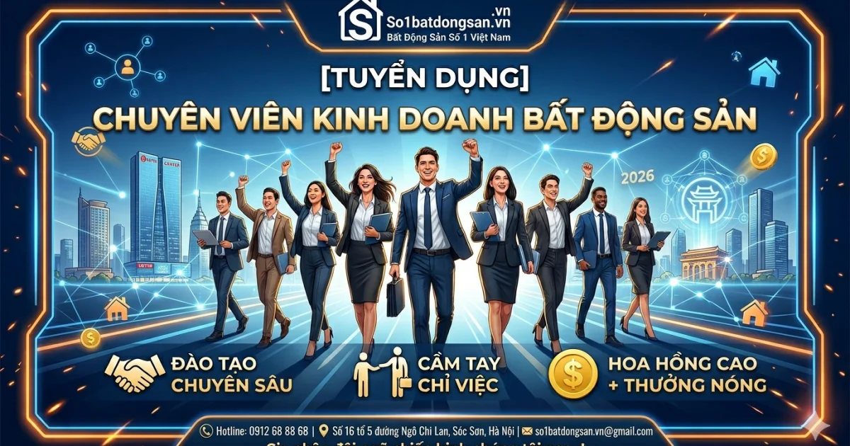[TUYỂN DỤNG] SĂN TÌM CHIẾN BINH SALES – CHINH PHỤC THỊ TRƯỜNG ĐÔNG ANH & SÓC SƠN