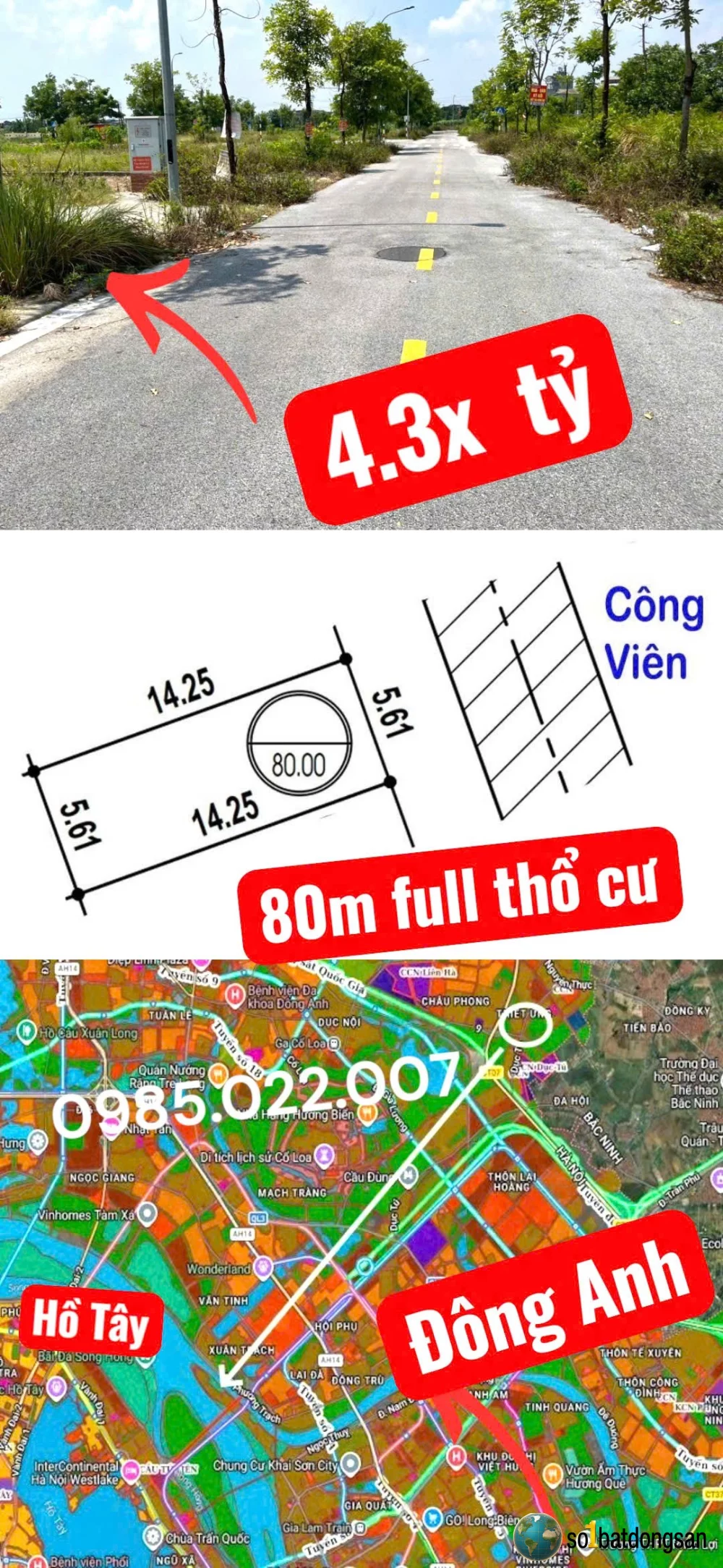 4.3x tỷ Đông Anh, Cắt Lỗ đè giá toàn khu vực