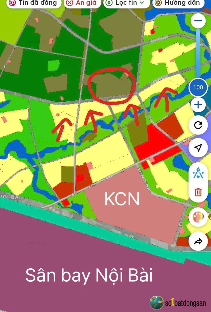 3.6x tỷ 135m mặt tiền gần 10m Đất Đông Lai, Nội Bài đường thông tứ Phía, tặng 30m nữa