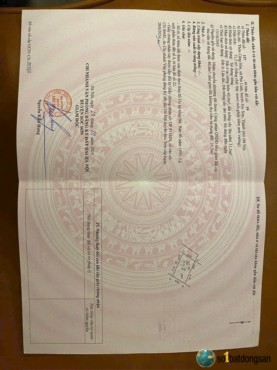 71,5m Cộng Hoà, Phù Linh giá chỉ 1 tỉ 2xx