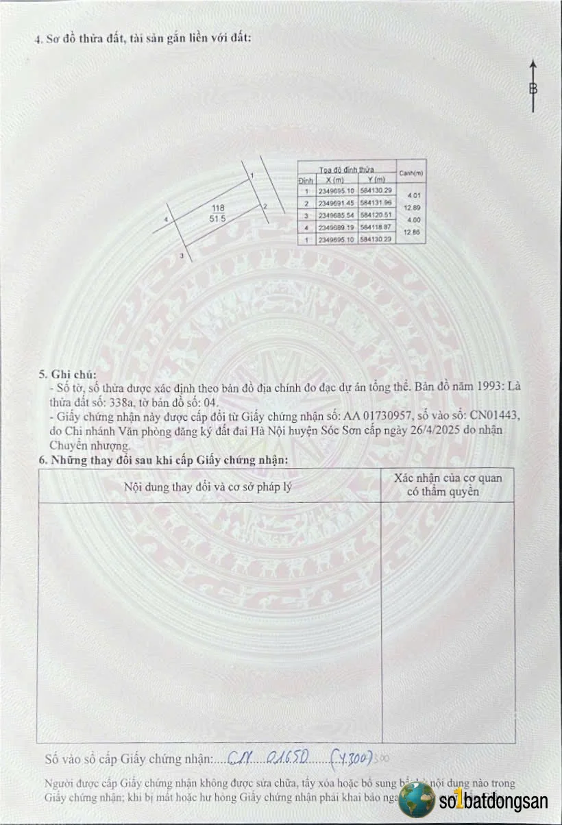 Bán 52m2 Xuân Bách Nội Bài Ngõ Thông ô tô 2,7ty