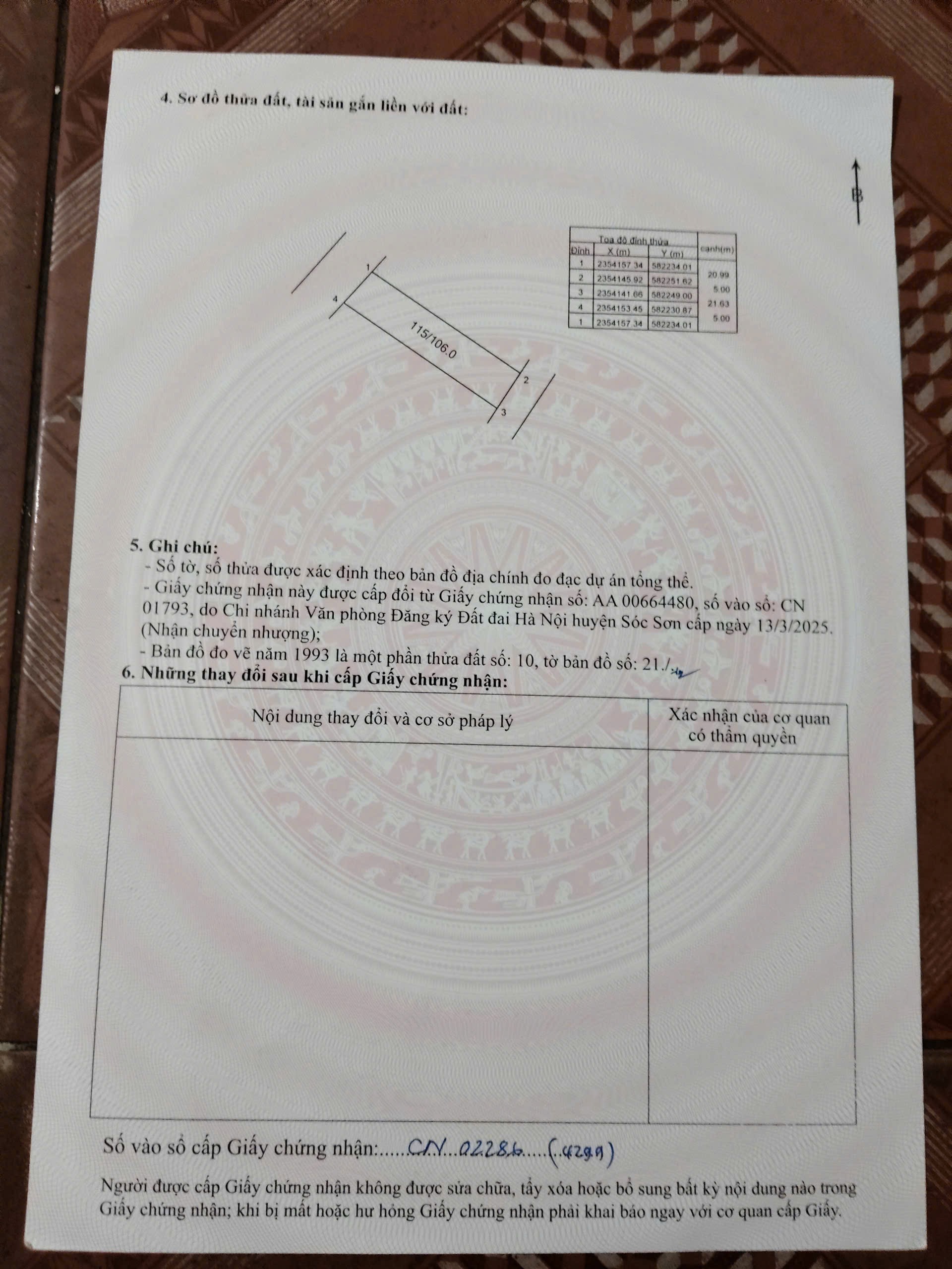 Lô đất 2 mặt tiền lâm trường