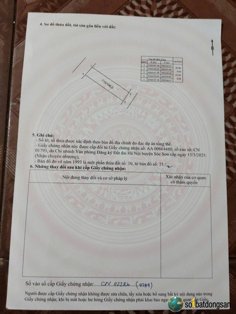 Lô đất 2 mặt tiền lâm trường