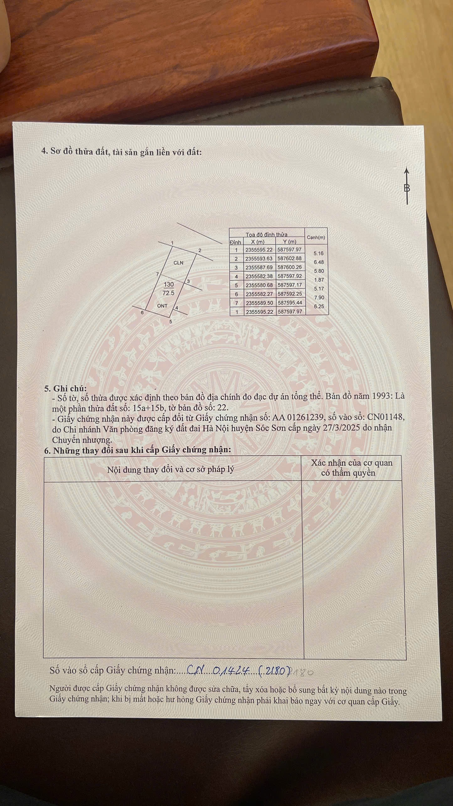 72,5m đường ô tô vào đất, cách đền gióng và sân gold chỉ 500m