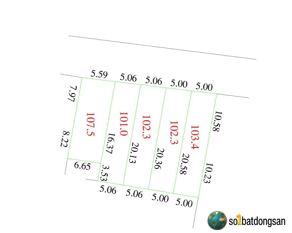 Thôn tuyền đường thông ô tô full thổ cư