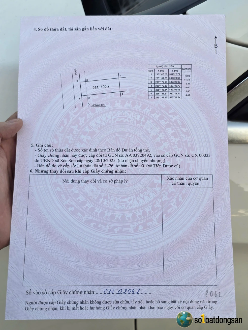 Giảm 200triệu lô đấu giá thị trấn sóc sơn