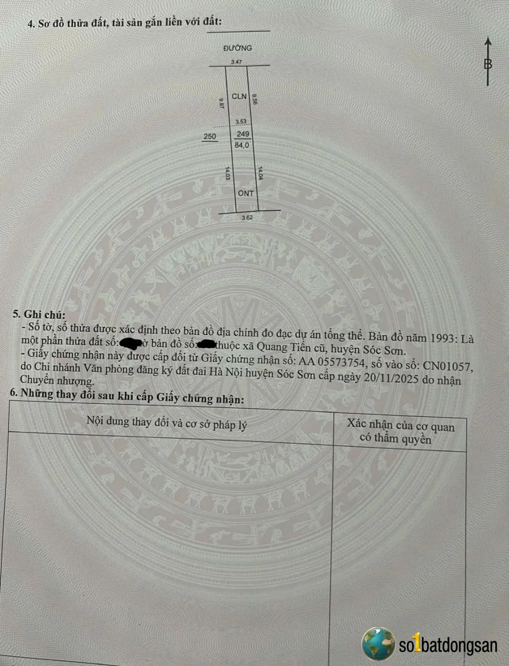 Chính chủ nhờ bán mảnh đất đẹp Điền Xá , Nội Bài .  DT : 169m , có 100m thổ cư . MT: 6,93m ( bán cả 2 sổ không bán lẻ ). Đc : Điền Xá , Nội Bài , Hà Nội.