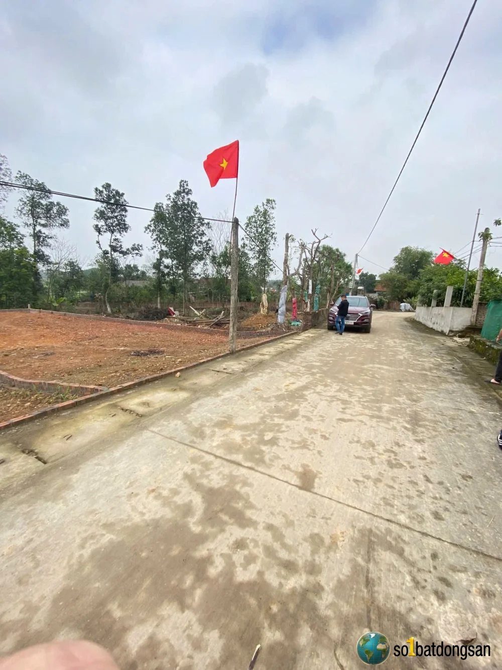 Trục chính đường thông ô tô tránh thôn lương đình trung giã sóc sơn