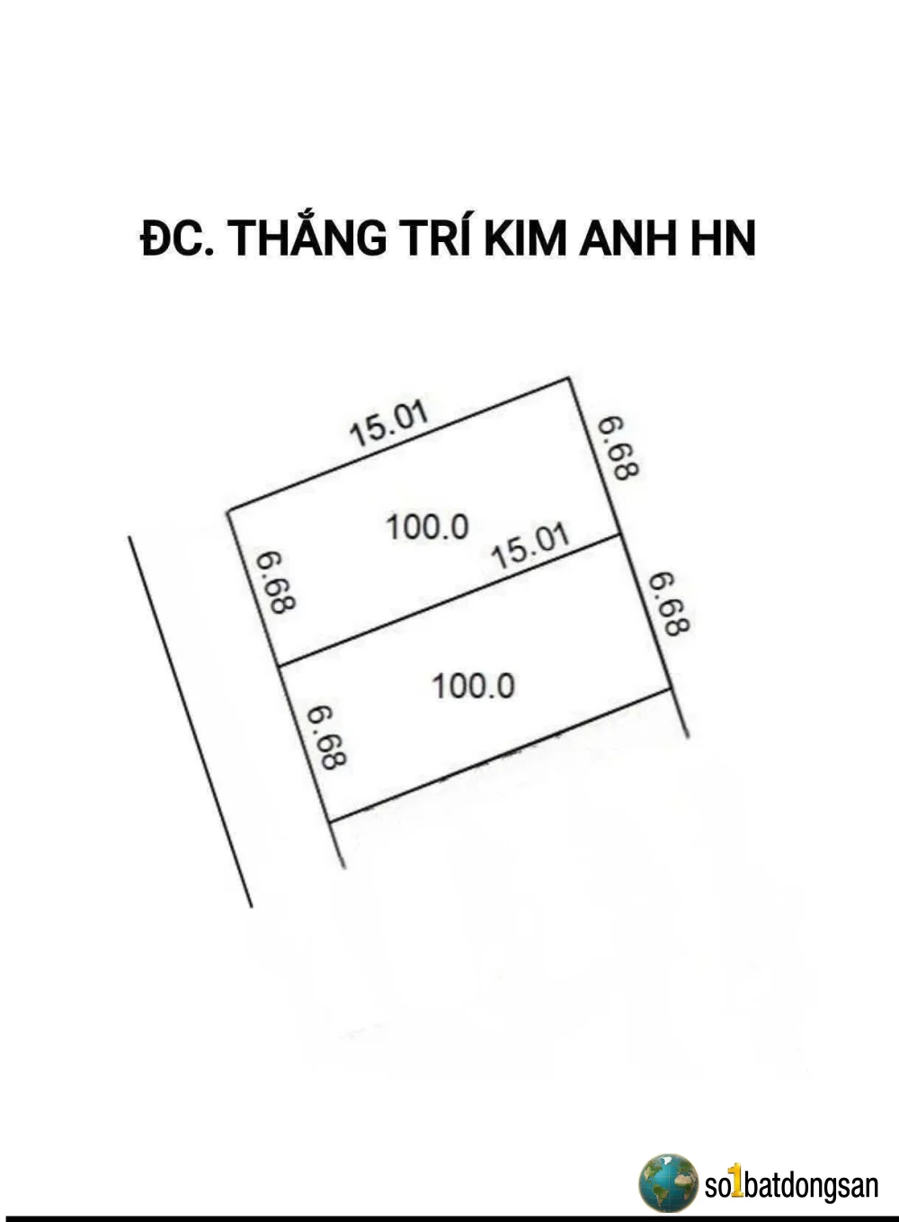 Đường ô tô vào đất, cách trục chính thắng trí 20m