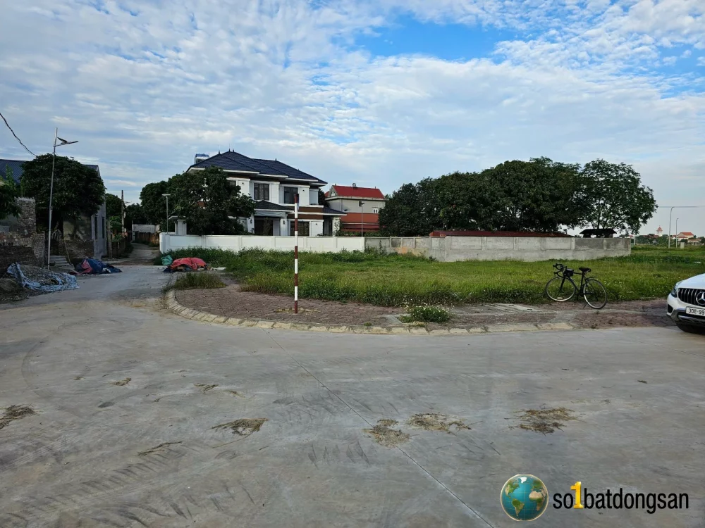 Đấu giá tân trung chùa,  Lô góc 2 mặt tiền, view đồng thoáng mát