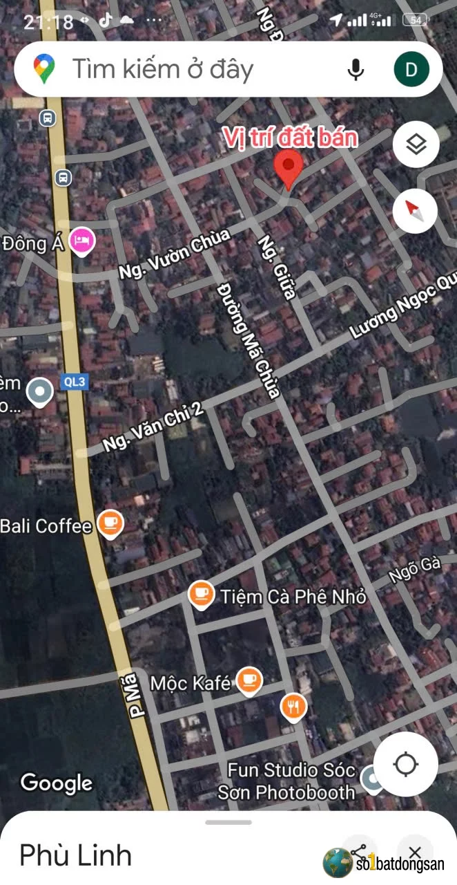 Lô góc trục chính đường thông phù mã phù linh sóc sơn