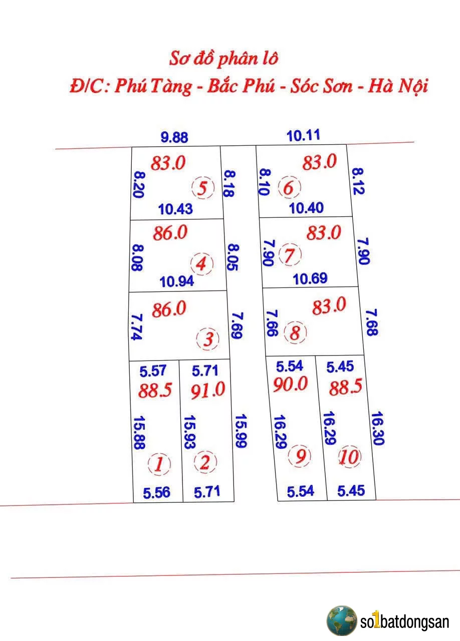 83m2 full thổ cư-Phú Tàng-Bắc Phú