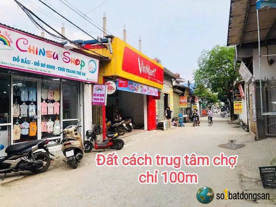 93m xuân bách đường thông ô tô, cách chợ xuân bách chỉ 150m, đối diện kcn nội bài