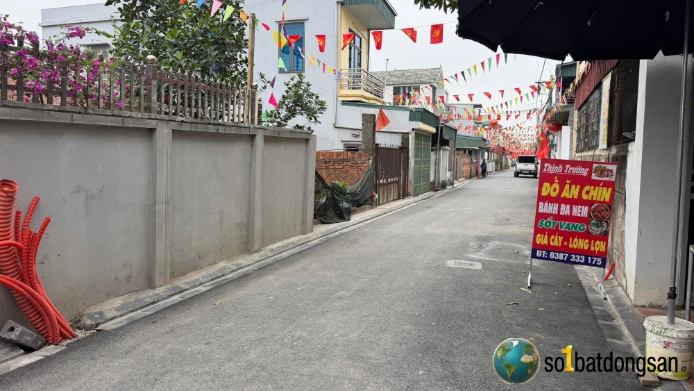 Trục chính đường yên, thông ô tô vị trí đầu làng