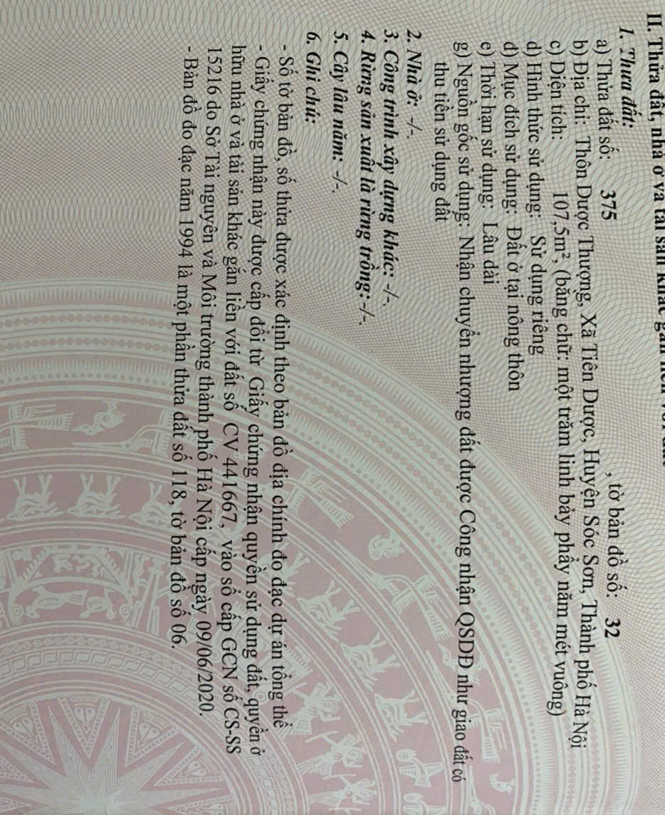 Chính chủ ký gửi bán lô 107m đường rộng 8 9m trục chính Dược thượng Sóc Sơn