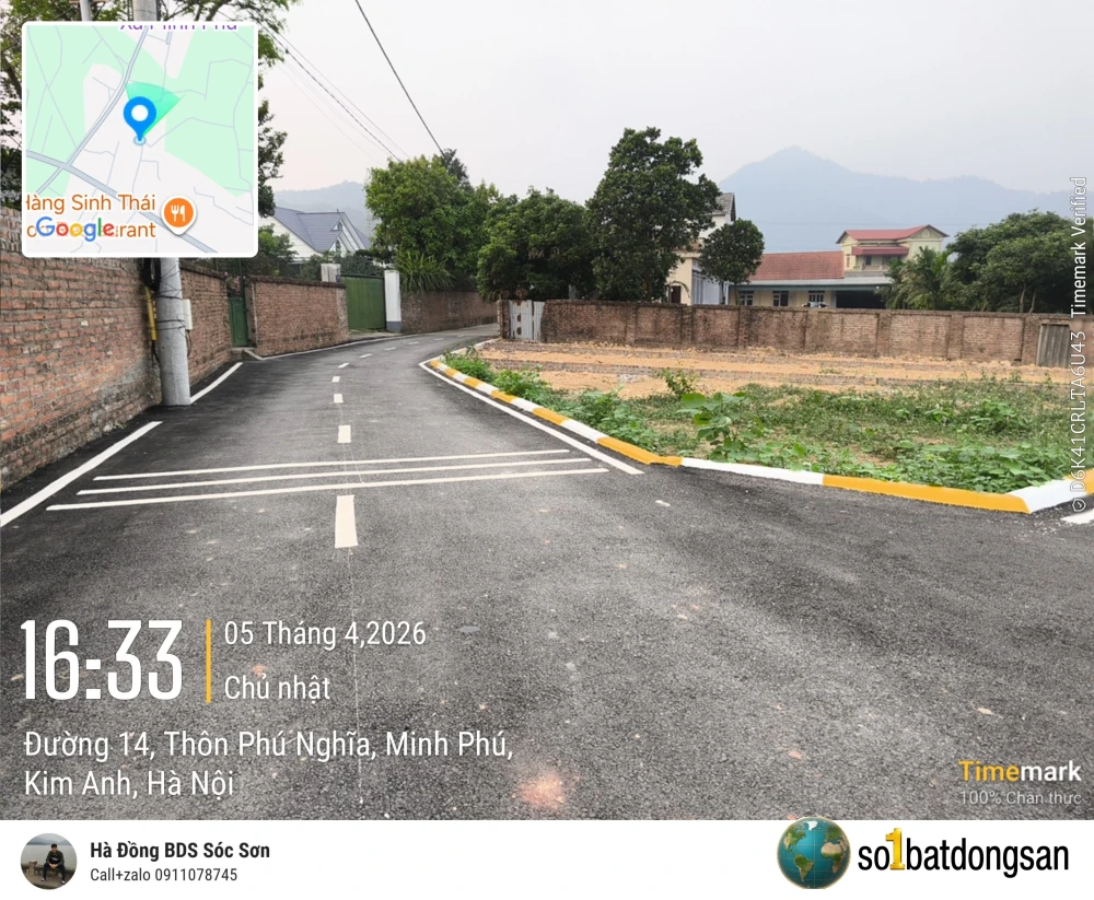 💥Phân lô GIÁ F0 tại phú thịnh, xã kim anh ✅Ngõ thông oto