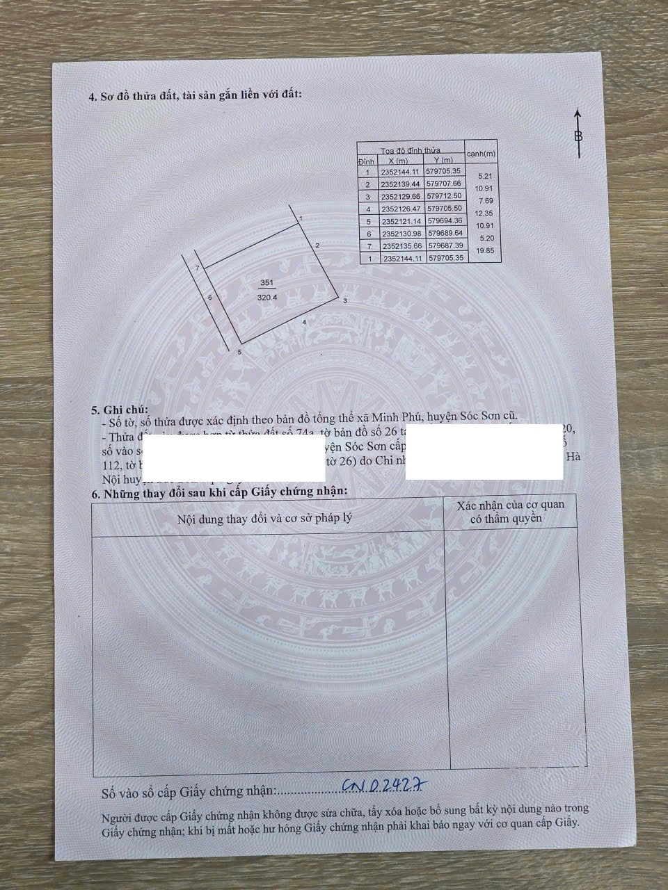 Dt 106m phú hạ full thổ cư ôtô vào đất giá 15,5tr/m mt 5,2m= hậu Zalo em ạ 0358674444