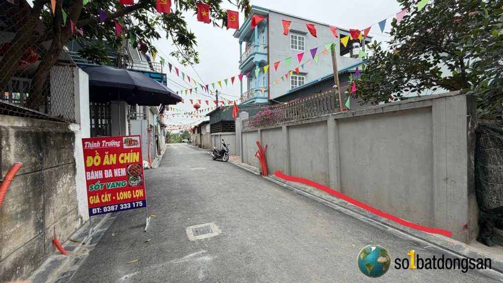 Trục chính đường yên, thông ô tô vị trí đầu làng