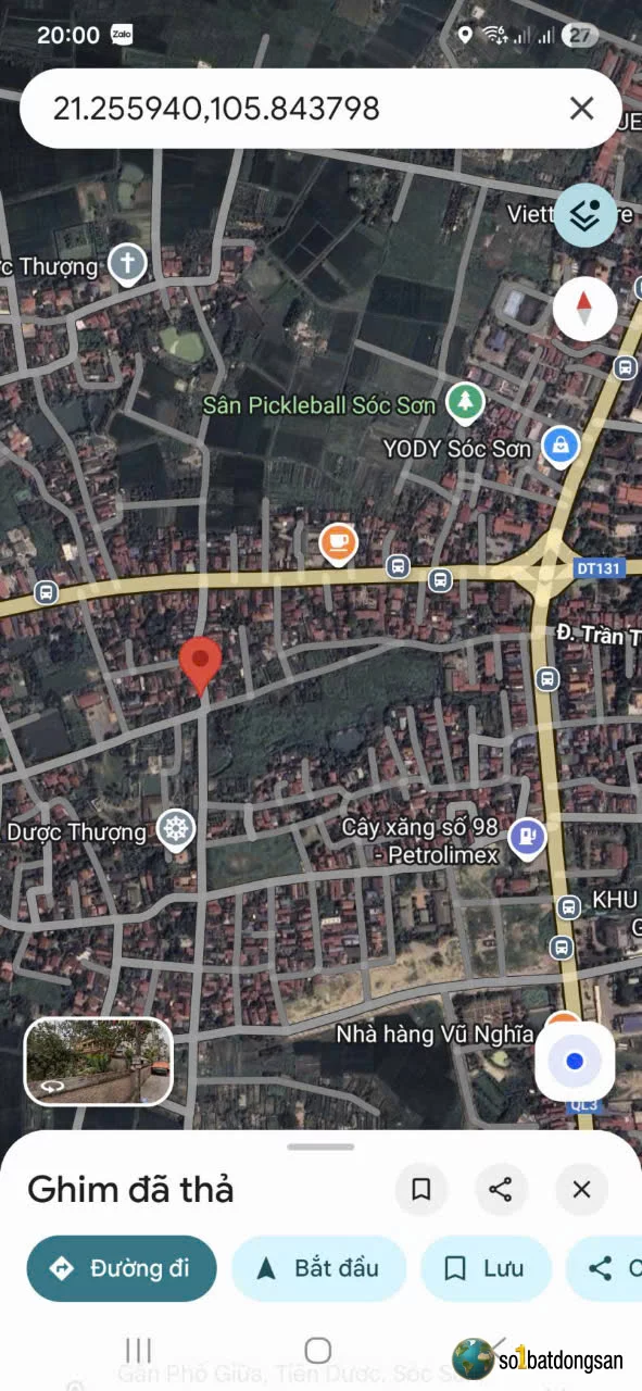 7.1x tỷ lô đất TT Sóc Sơn,  Dược Thượng 120m full thổ cư mặt tiền rất rộng 14m Rất Hiếm