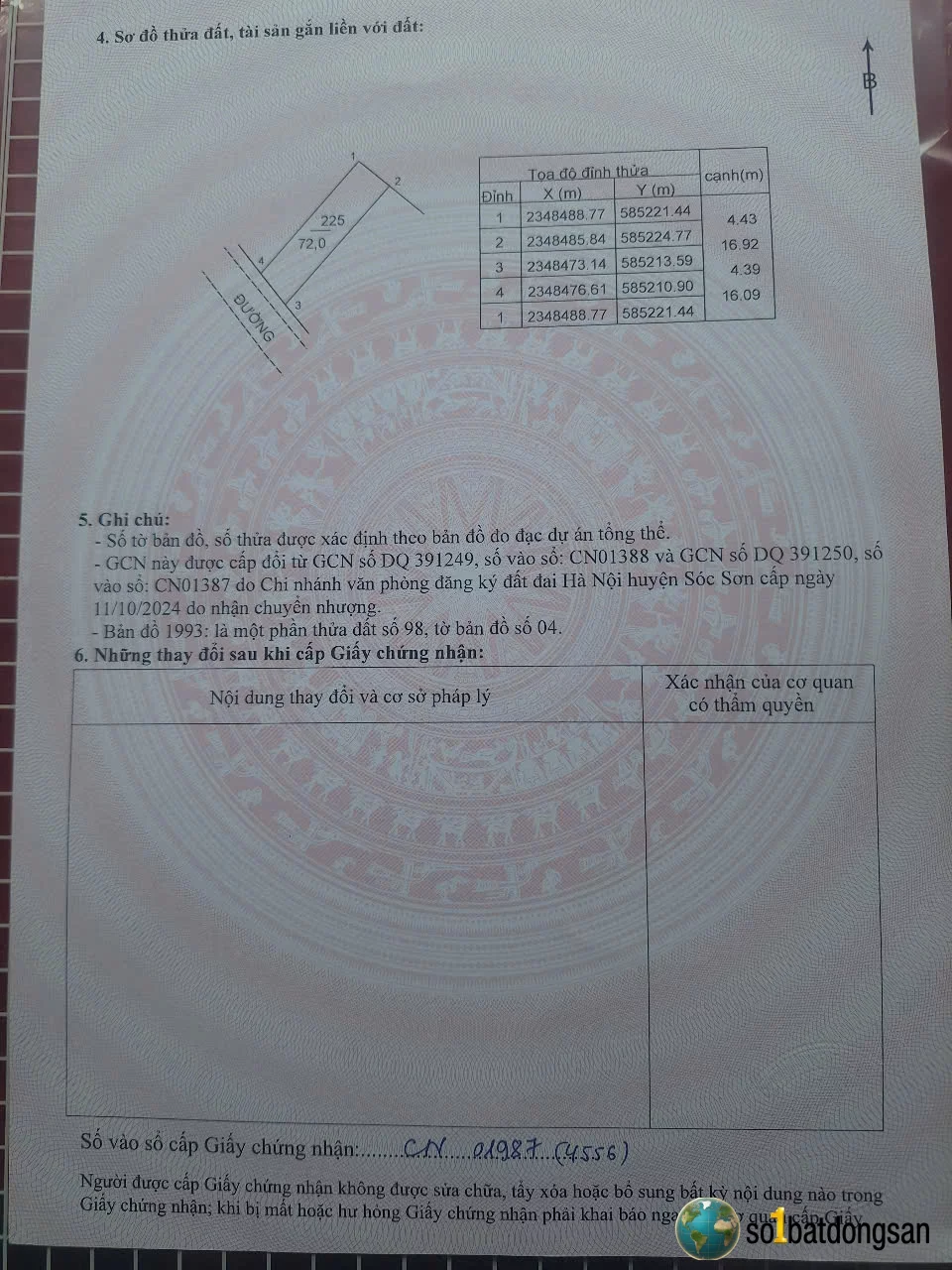 2.8x tỷ lô đất 72m Hoàng Dương sát ngay KCN Nội Bài, Phân Khúc Giá Hiếm