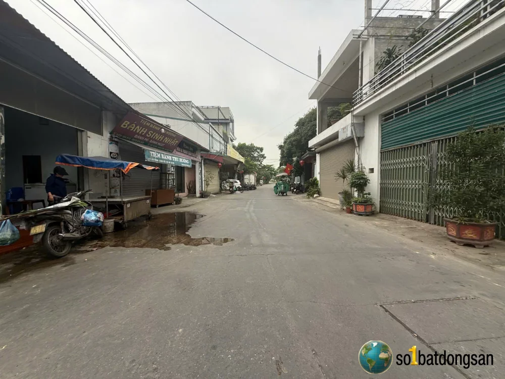 3.2x tỷ 80m Full thổ cư trục chính Bắc Thượng, Nội Bài Mặt tiền gần 7m quá OK, cạnh Sân bay và KCN Nội Bài