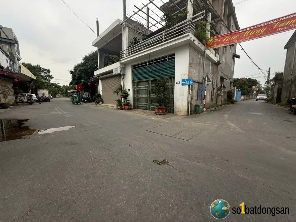 3.2x tỷ 80m Full thổ cư trục chính Bắc Thượng, Nội Bài Mặt tiền gần 7m quá OK, cạnh Sân bay và KCN Nội Bài