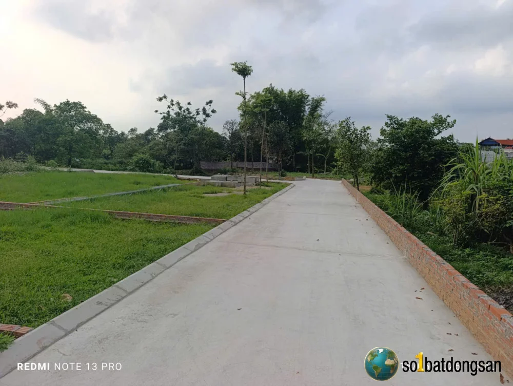 1.6 tỷ lô đất 100m full thổ cư mặt tiền 6.3m vuông đẹp Vụ Bản , Kim Anh gần đường 1.500 tỷ và KCN , chợ