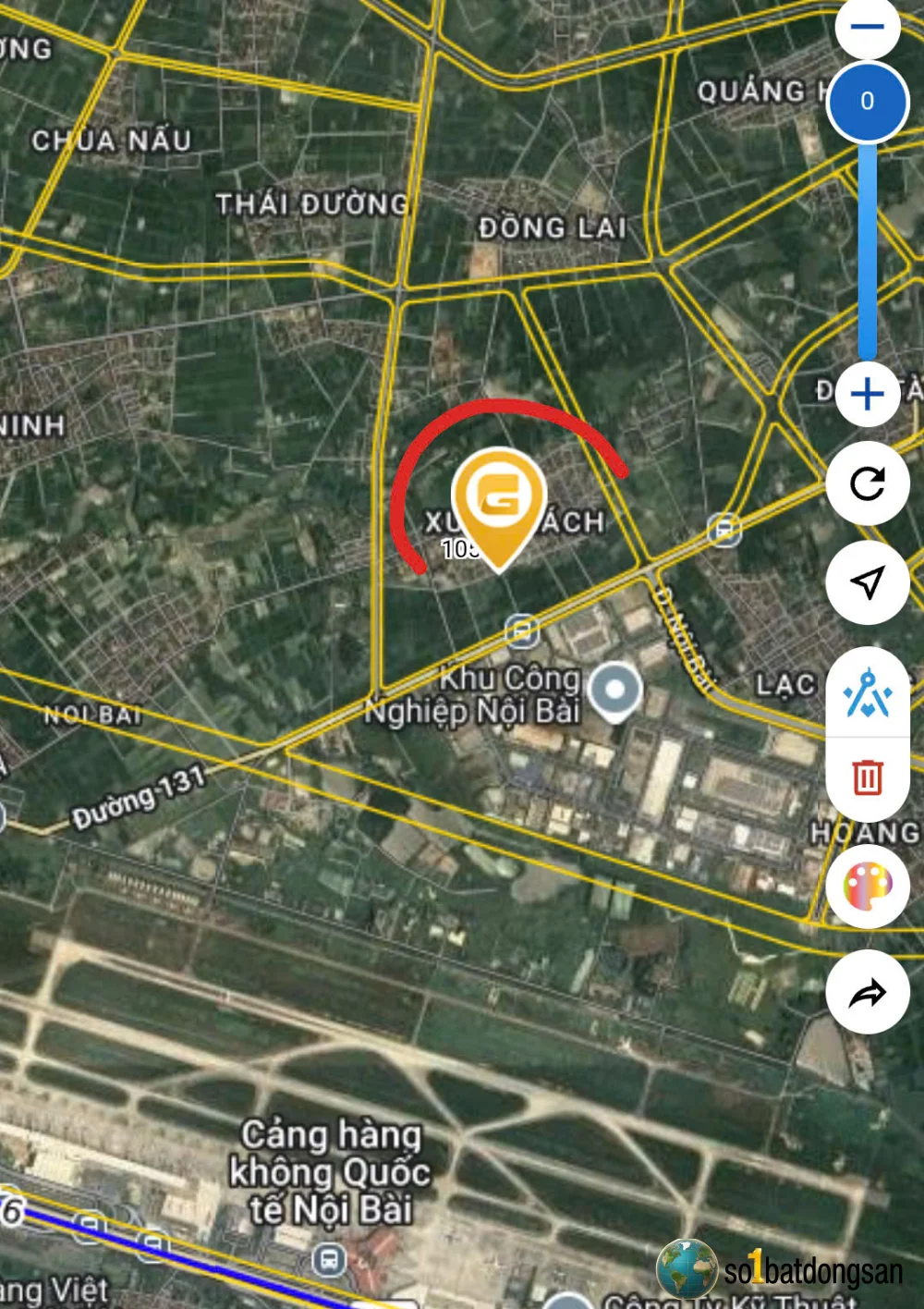 3.6x tỷ lô 100m full thổ Cư Xuân Bách dối diện KCN Nội Bài dân cư giàu có và sầm uất.