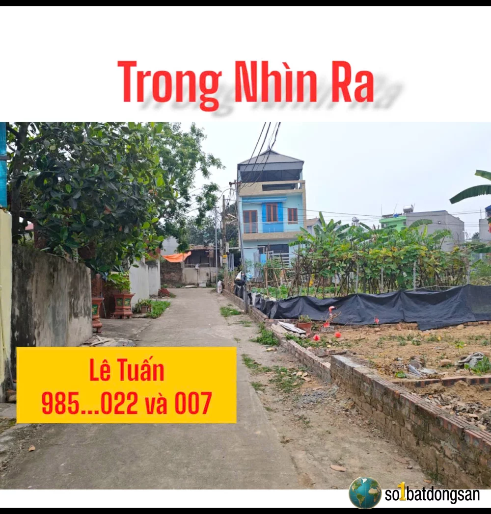 1.9x tỷ Lô 95m đường thông đất Nam Cương, Nội Bài 10 phút ra sân bay và UB xã