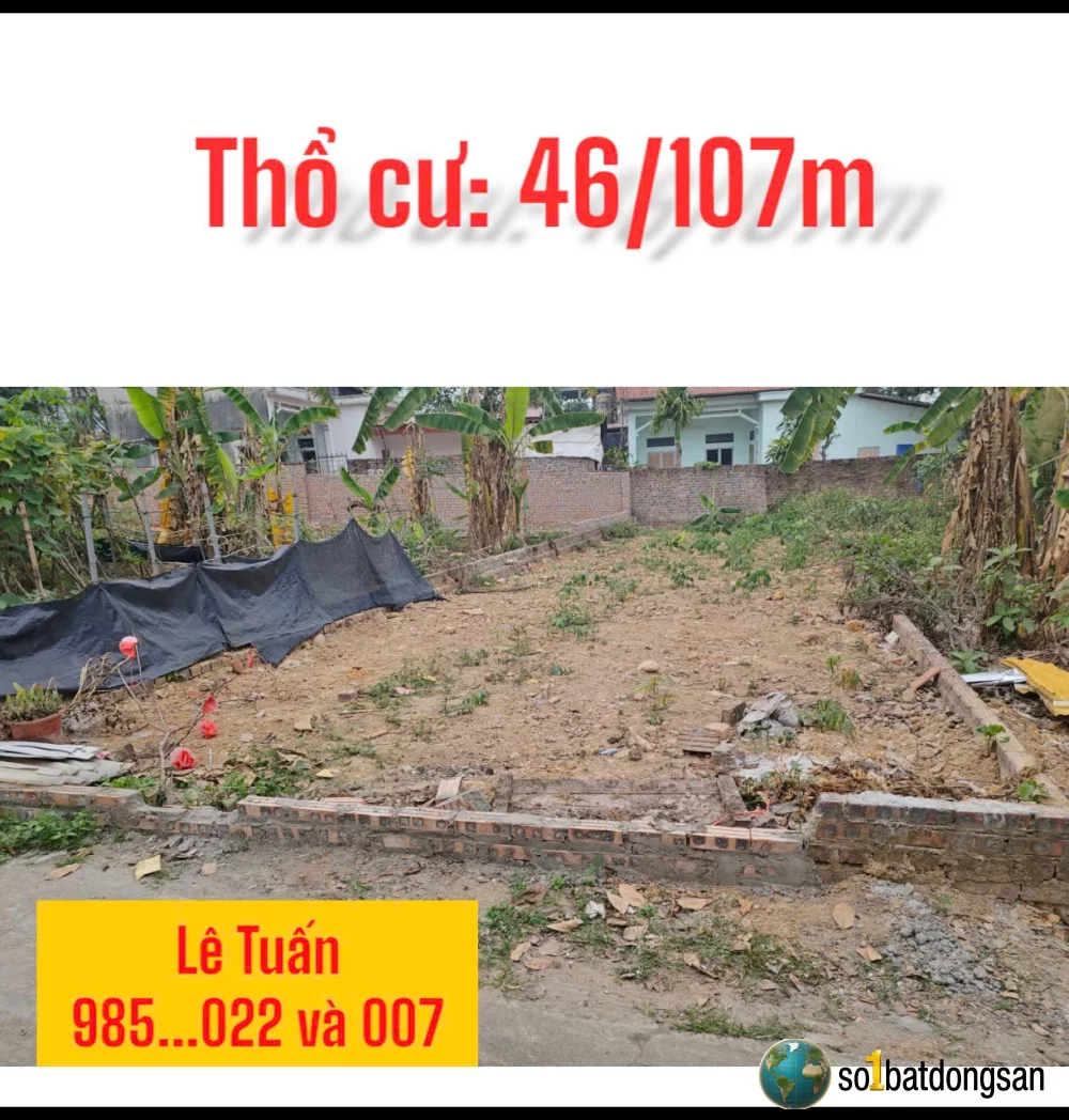 1.9x tỷ Lô 95m đường thông đất Nam Cương, Nội Bài 10 phút ra sân bay và UB xã