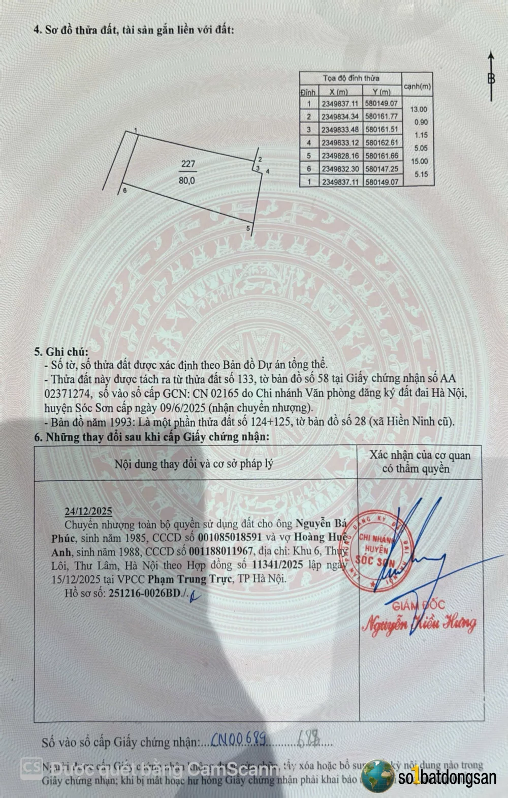 Đât Nam Cương - Nội Bài