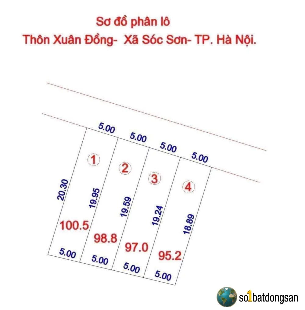100m Xuân Đồng Tân Minh